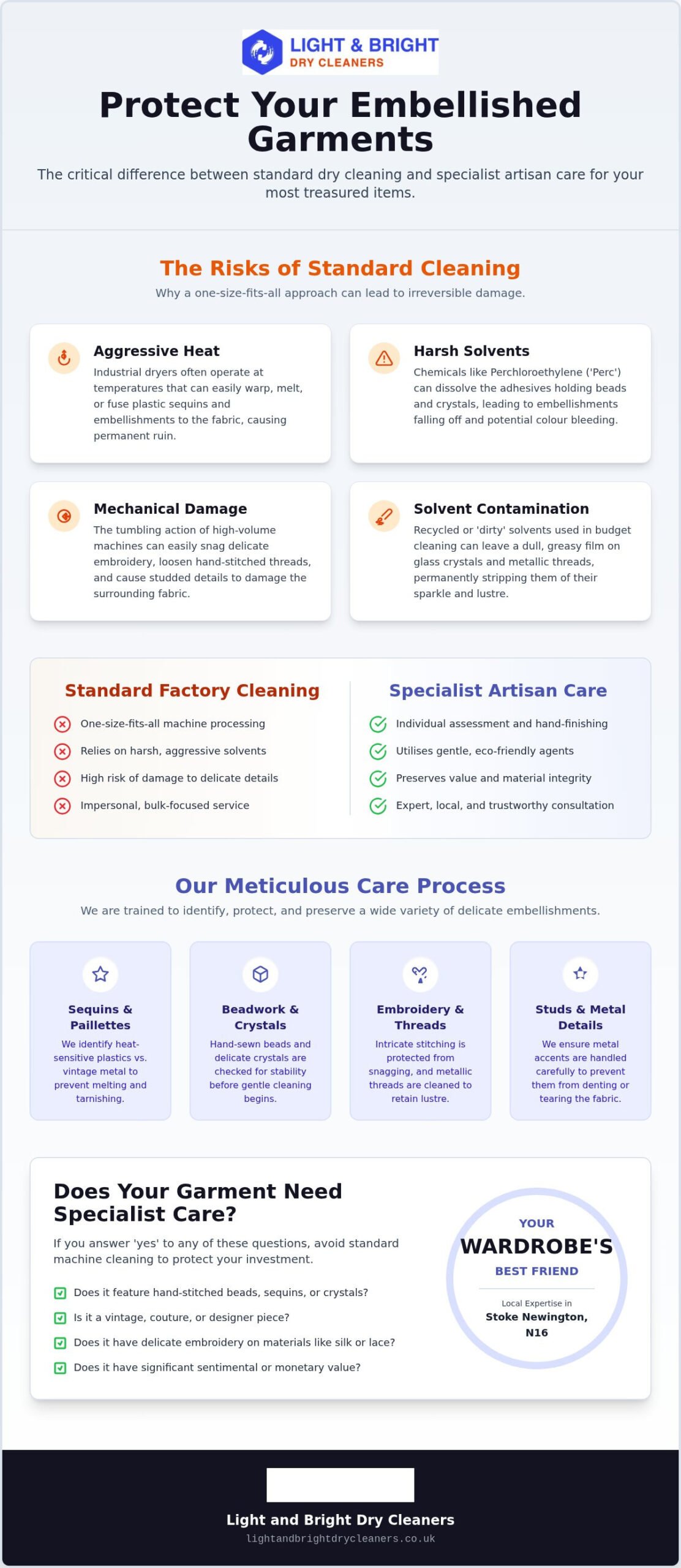 Expert Embellished Garment Cleaning in Stoke Newington: A Guide to Specialist Care